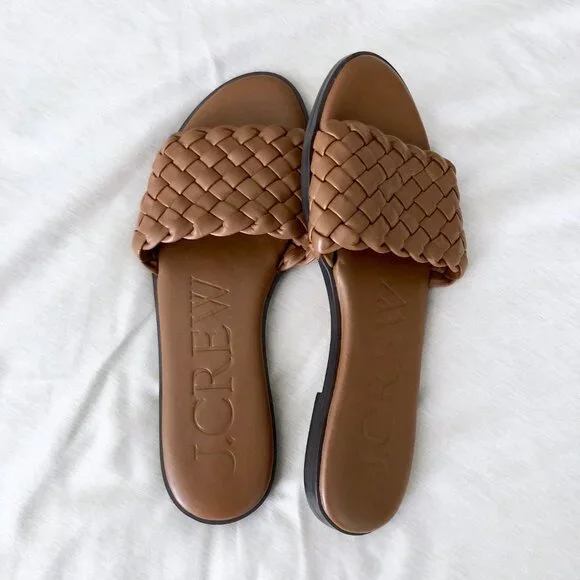 J.Crew Georgina woven sandals in leather - Picture 2 of 5